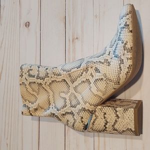 Snakeskin Print Boot
